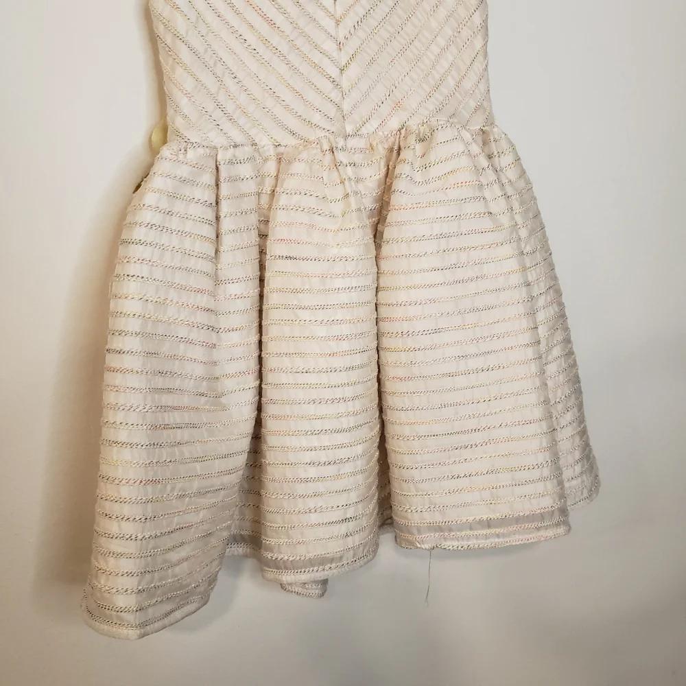 Pippa & Julie 4 Toddler Girl Floral Sleeveless Rainbow Stripe Formal Party Dress